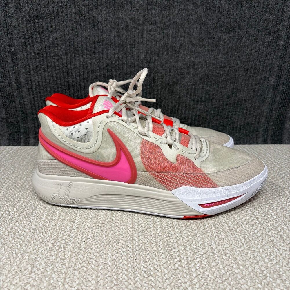 Nike Kyrie 8 Light Bone Picante Red Basketball Shoes Men’s 12 DJ6017-001